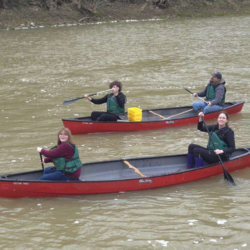 Spring field trip on the river