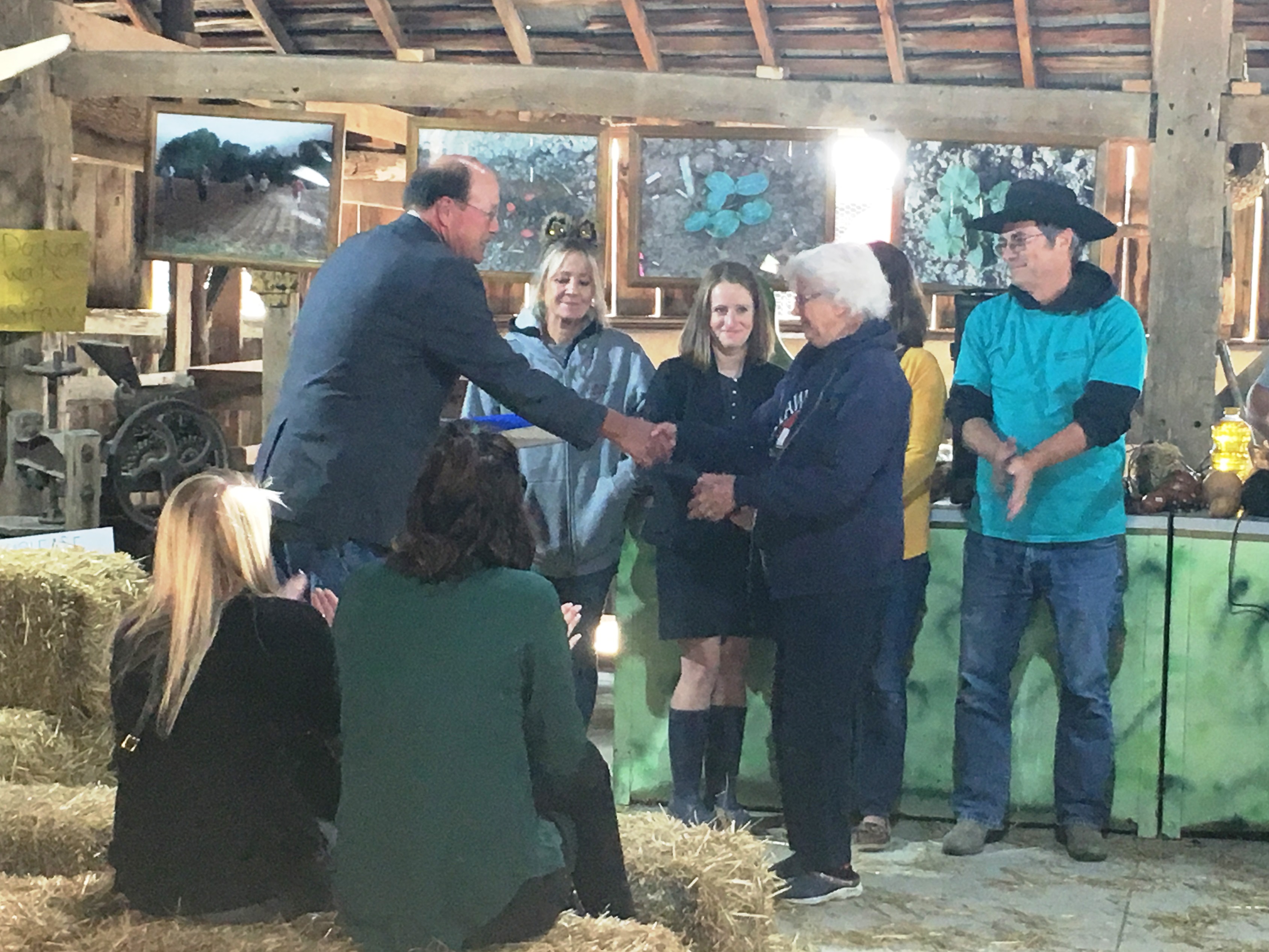 Jean Shaw receives proclamation from ODA Director Daniels